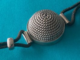 Schneckenhaus Armband! Leder/silber