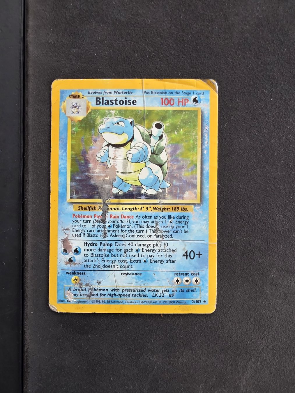 Pokémon Sammelbilder & Trading cards: Pokemon Karte Blastoise Holo Base Set – Gebraucht aus oberbuchsiten von thug4