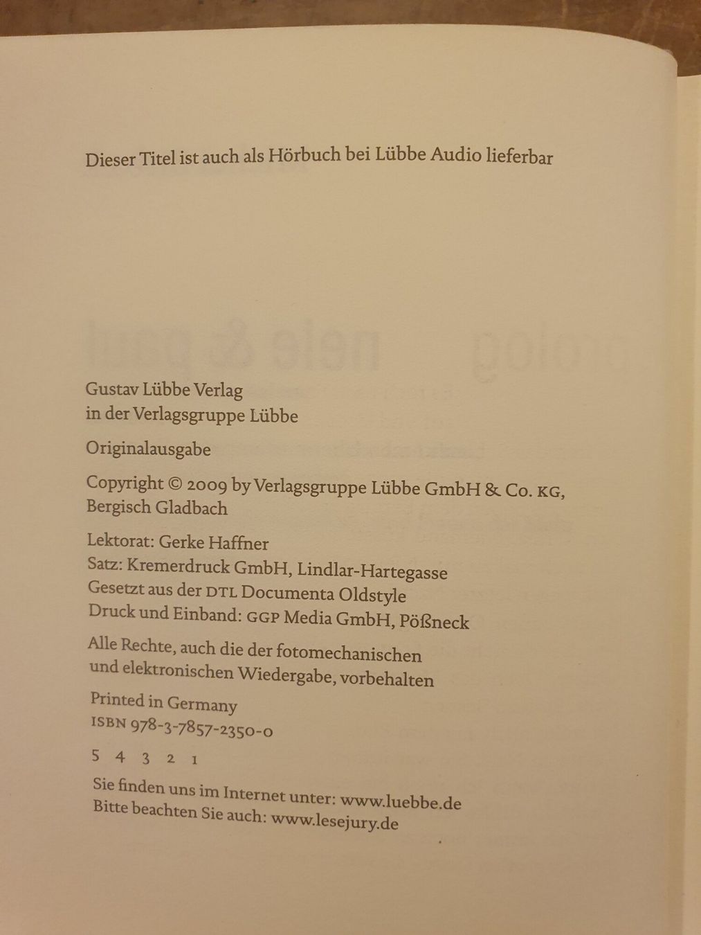 Libri: Nene & Paul - Michel Birbaek - Lübbe – Usato da Zürich venduto da loosebone 3