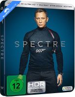 Blu - ray James Bond 007 - Spectre Steelbook 4K - Blu-ray