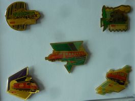 SBB, EISENBAHN PINS   1979 5 STÜCK IN BOX