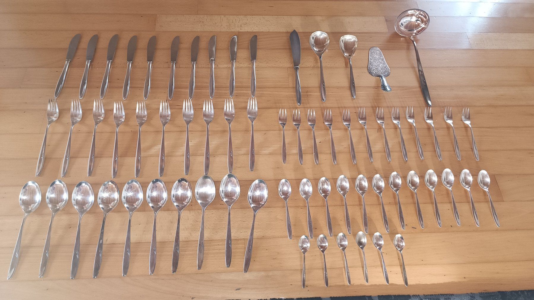 Set di posate: Besteckset Wilkens versilbert 90 – Usato da Gerolfingen venduto da Laubi032