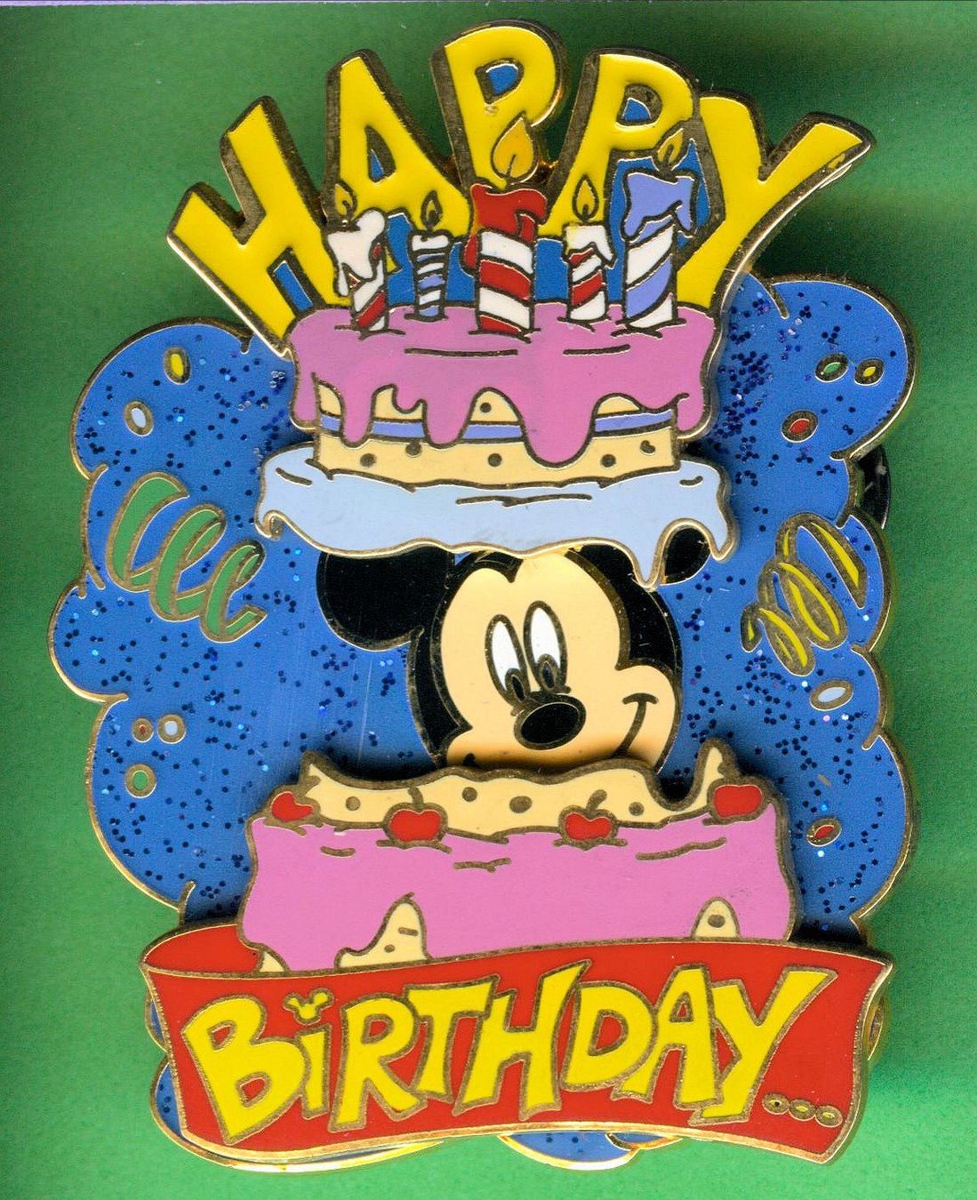 Disney Placchette & Badge: Disney   MICKEY  Happy Birthday – Usato da Winterthur venduto da Sammleroase