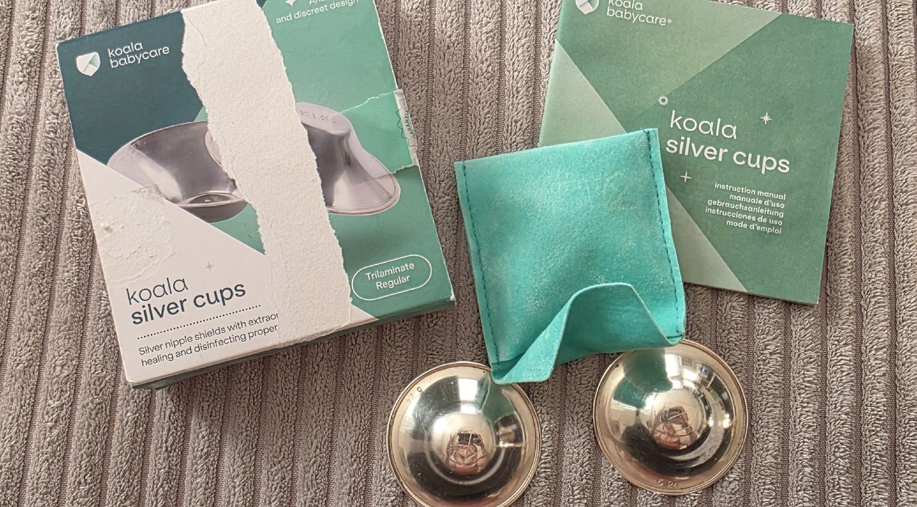 Stillzubehör: koala Silberhütchen / silver cups – Gebraucht aus Suhr von Design_by_Debi