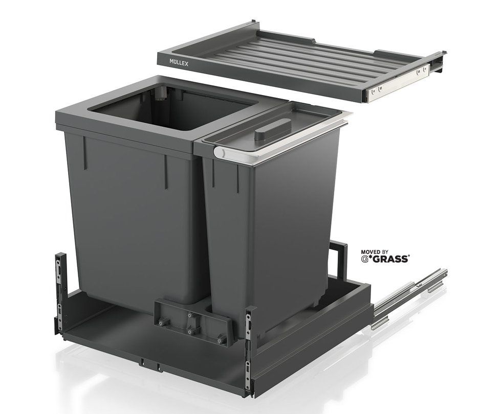 Müllex Abfalleimer: 063 Müllex Abfallsystem X55 L7 Basic Pro – Neu und originalverpackt aus Derendingen von Meisterstuecke