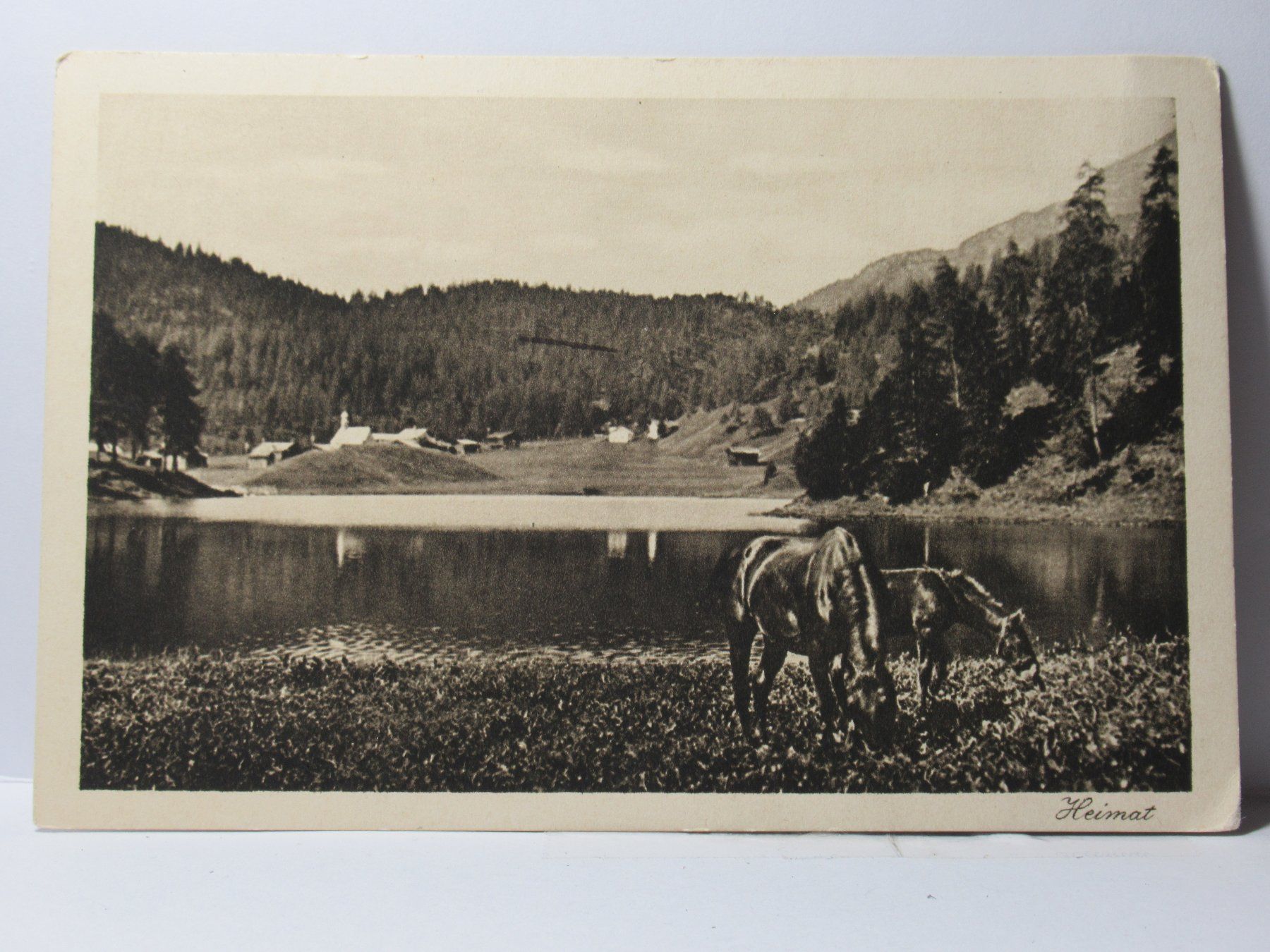Ansichtskarten: Laret - Schwarzsee 1935 – Gebraucht aus Grenchen von Bluemchen1900