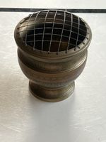 Vase mit Gitter aus Messing antik(I10)