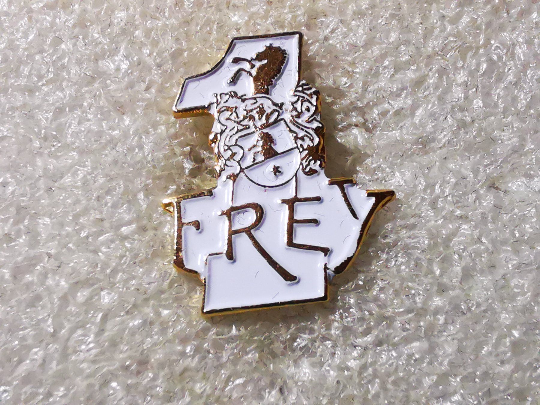 Placchette & Badge: Ansteckpin 99: Frey – Usato da Oppligen venduto da Pin-Fall-Shop