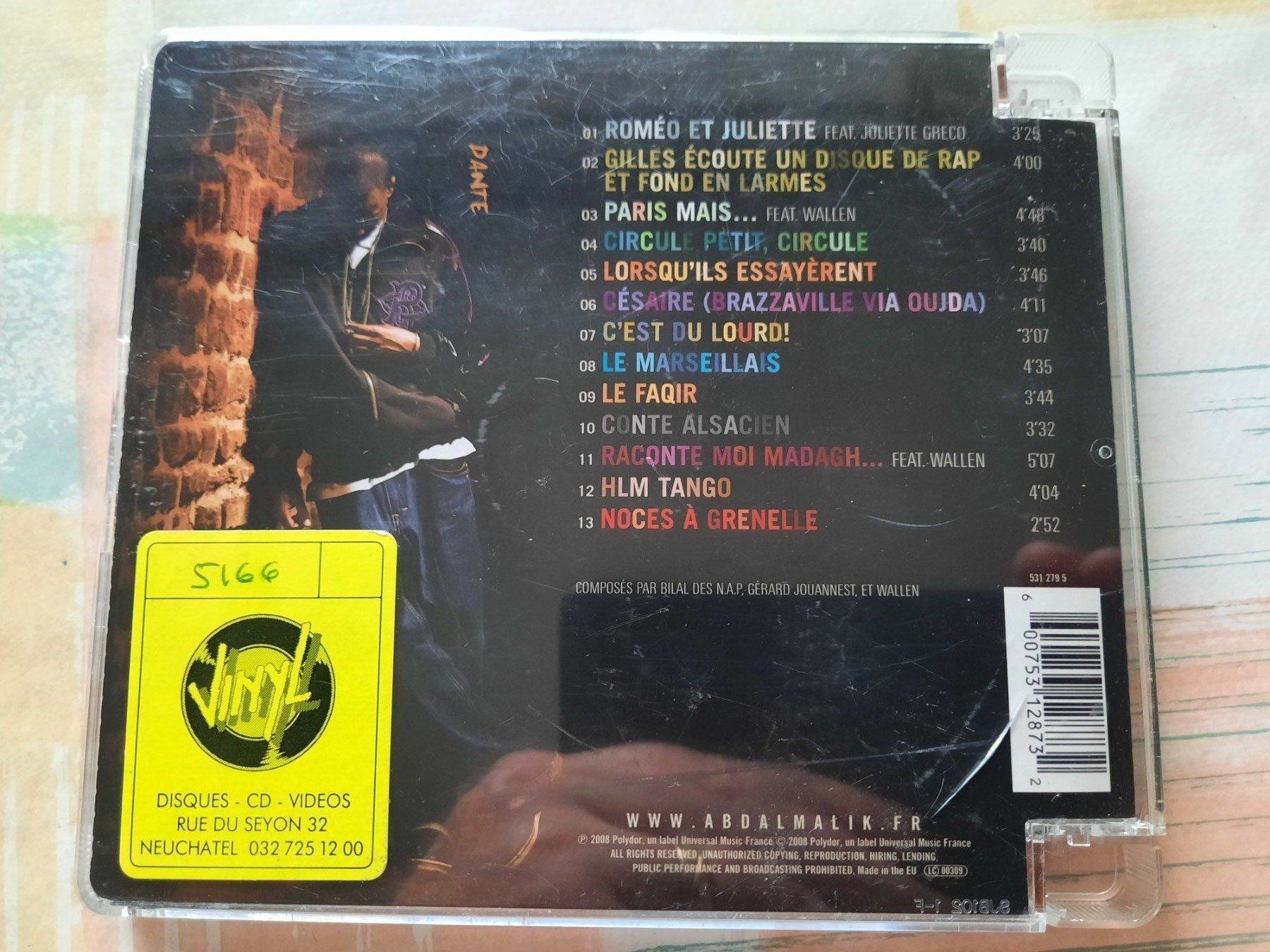 CD: Cd Abd Al Malik - Dante – Usato da Pully venduto da bro_n52j 1
