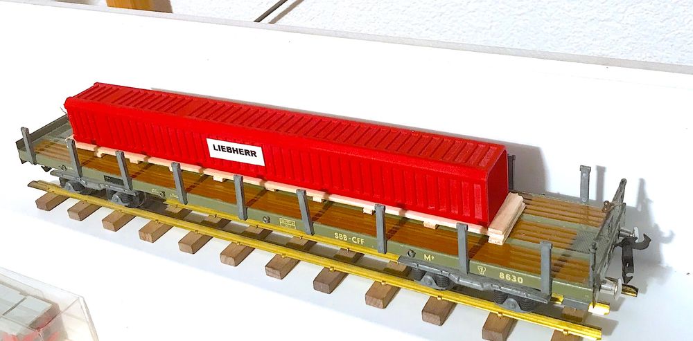 Buco Trains électriques: Buco Spur 0, Rungenwagen 8630, BELADEN – D'occasion à Ipsach par locky55 1