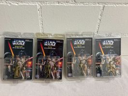 NEU Star Wars Schlüsselanhänger, 4er Set,Die Cast Metal,1997