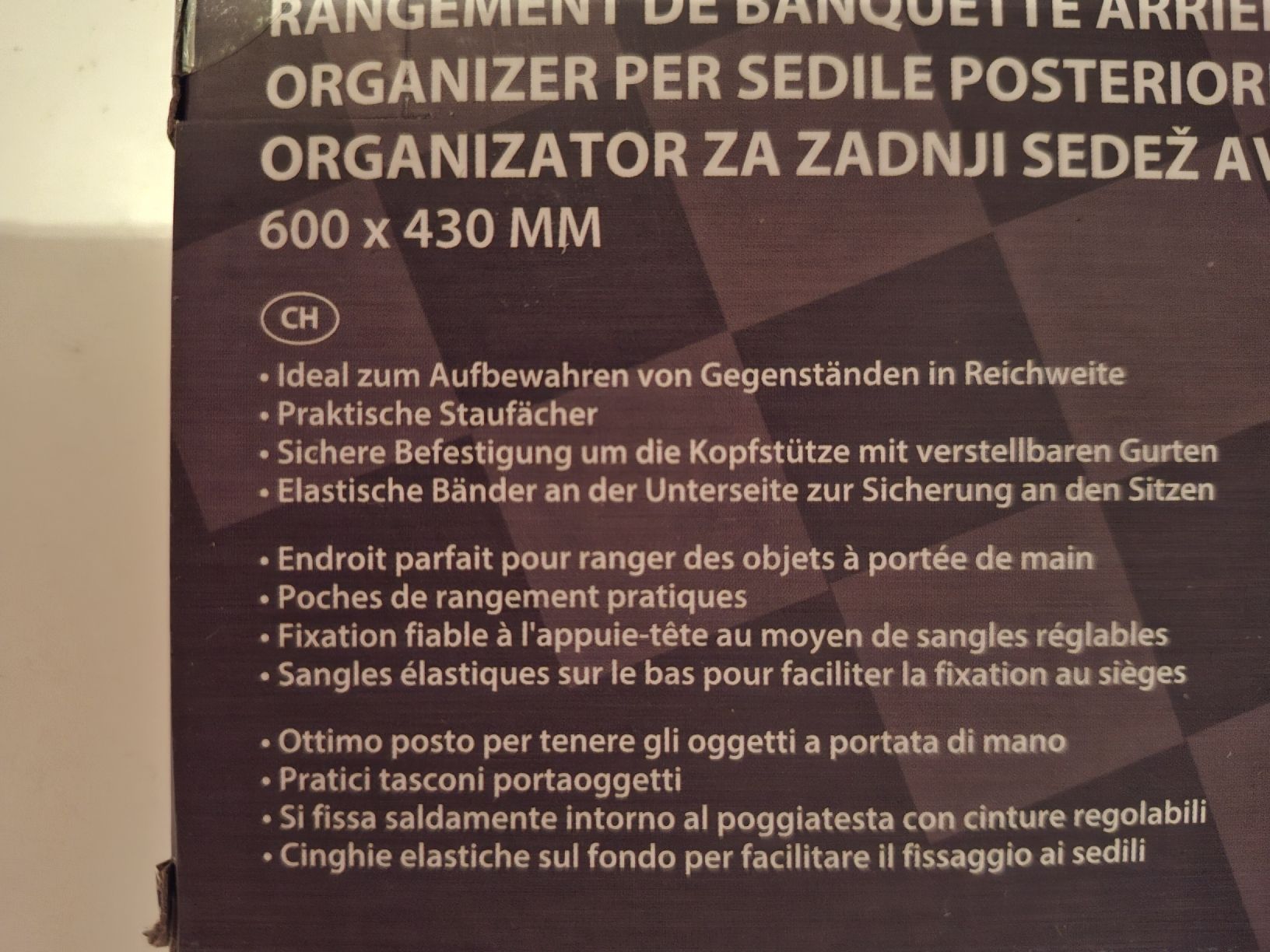Supporti a parete: NEU! Auto Rücksitz Organizer – Nuovo e nell'imballaggio originale da Rotkreuz venduto da PrelovedPicks 1
