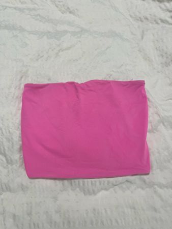 Bershka Bandeau Top pink Grösse M guter Zustand