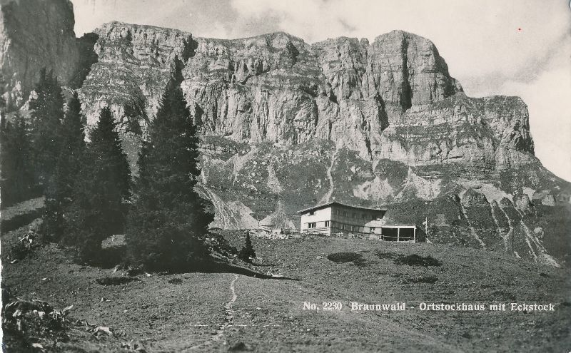 Ansichtskarten: Braunwald Ortstockhaus + c1955 – Gebraucht aus Emmenbrücke von teestube