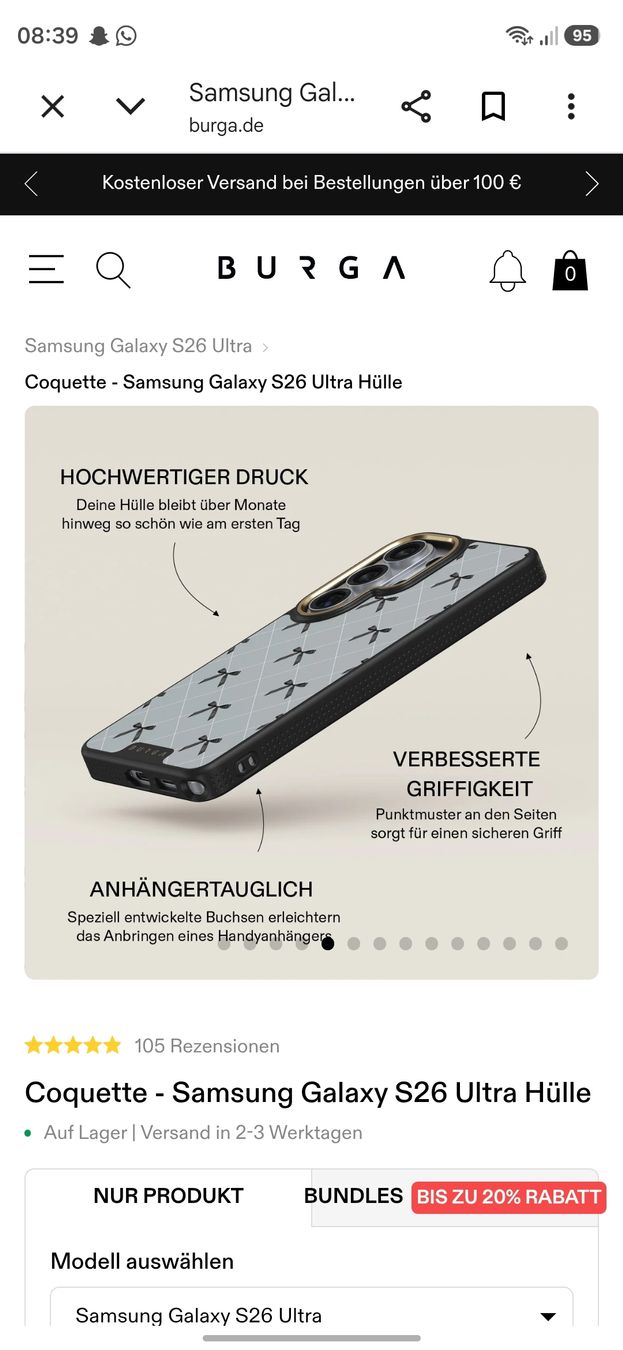 Samsung Handys / Smartphones: Burga Handy Hülle – Neu und originalverpackt aus Unterägeri von mbr_p58w 7