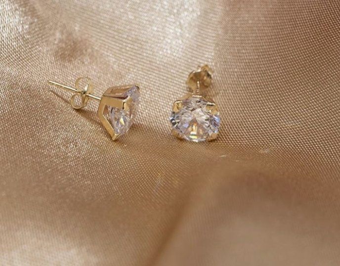 Orecchini pendenti & Orecchini a lobo: 9karat Ohrstecker mit Edelstein – Nuovo e nell'imballaggio originale da Hemmental venduto da Zirconwelt 1