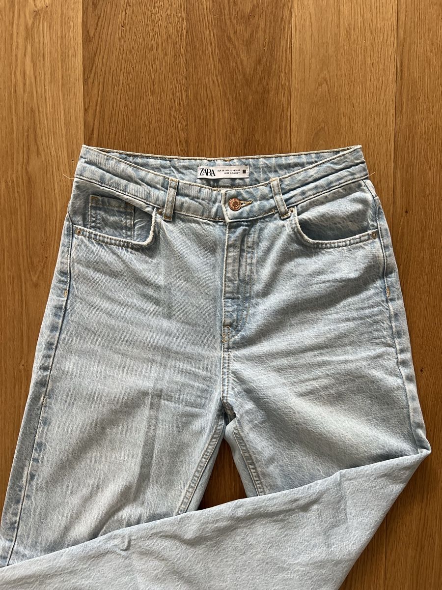 Zara Pantaloni: Hellblaue highwaist Hose – Nuovo (secondo la descrizione) da Frauenfeld venduto da vik_d96k 1