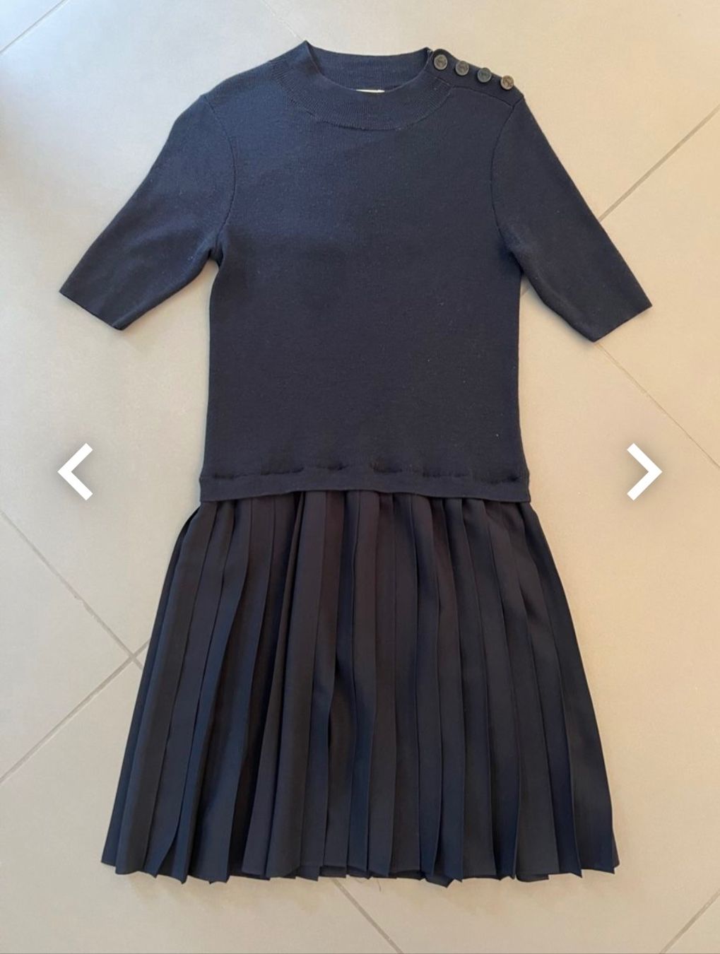 Claudie Pierlot Vestiti: Robe Claudie Pierlot Navy - Taille 1 – Usato da Neuchâtel venduto da Code001
