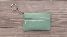 Schlüssel-Etui │ Minibörse mit Reissverschluss │ Salbeigrün