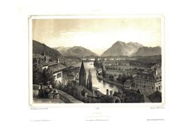 Thun Tonlithographie von Deroy