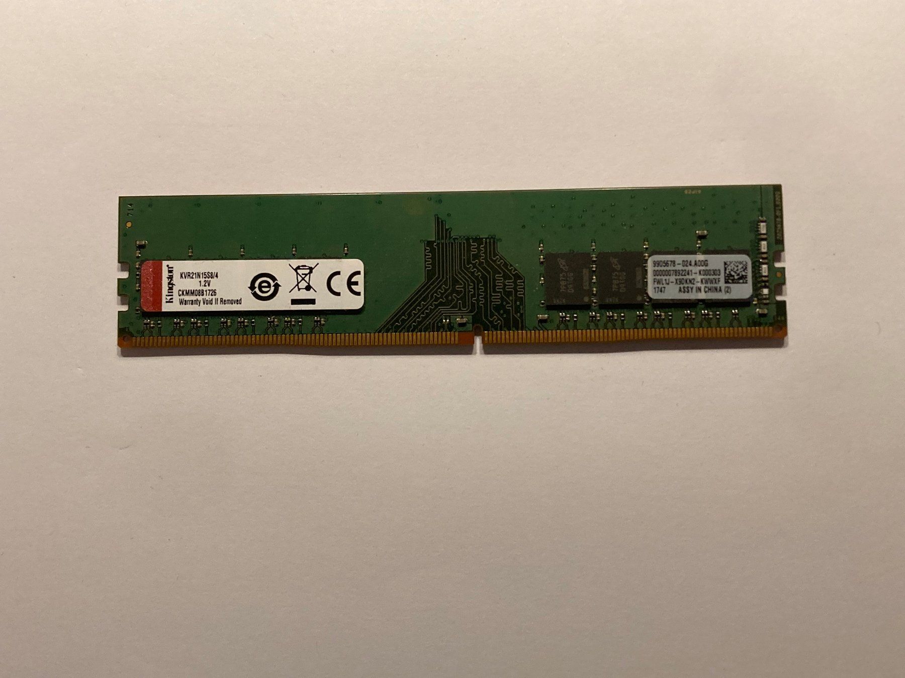 Kingston Memory / RAM: Kingston DDR4 RAM 4GB 2133 MHz – Gebraucht aus Wettingen von Schabernack_sam