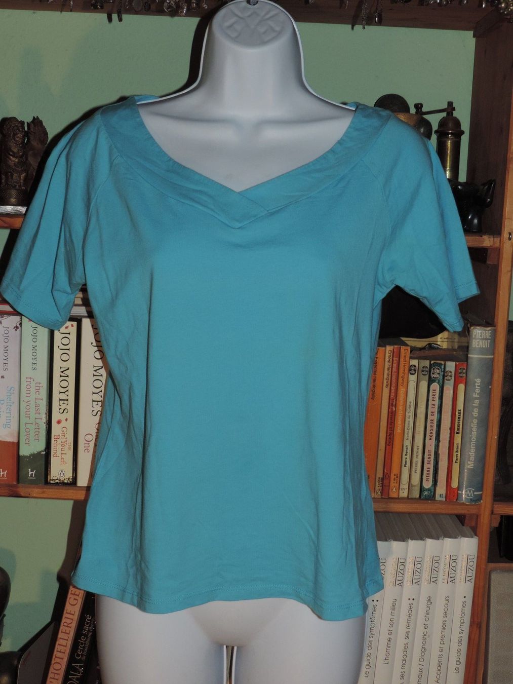 T-shirt: t-shirt bleu turquoise – Usato da Genève venduto da Axelle333 4