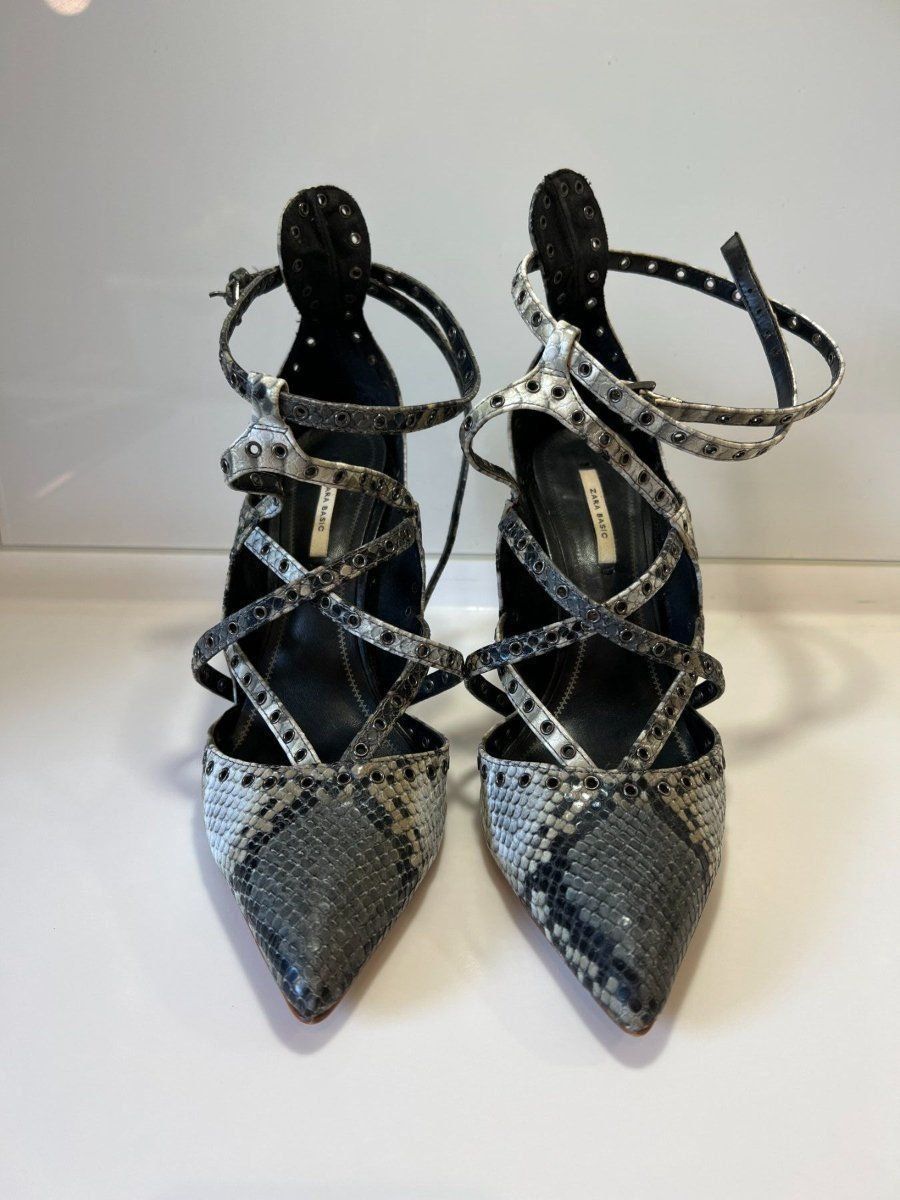 Chaussures femmes: ZARA Highheels Schlangenoptik, Size 39 – D'occasion à Muri b. Bern par SigridW 1