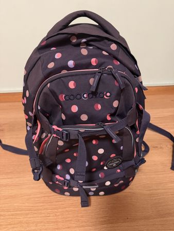 Schulrucksack Coocazoo lila mit Punkten guter Zustand