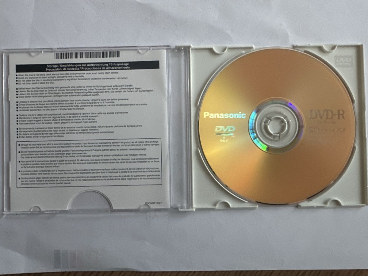 Alle DVDs: Panasonic DVD-R Disc 4x Speed,Neu – Neu und originalverpackt aus Bern von Villatech 1