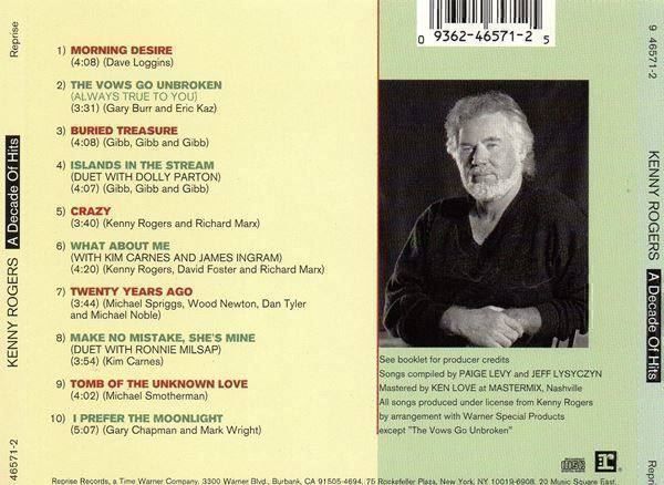 CDs: KENNY ROGERS - A DECADE OF HITS - CD – Gebraucht aus Greifensee von scharmant 1
