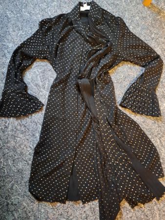 Michael Kors Dress, schwarz/gold, Gr. L, Neu mit Etikett