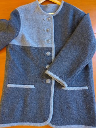 Handgemachte Jacke aus Wollwalk