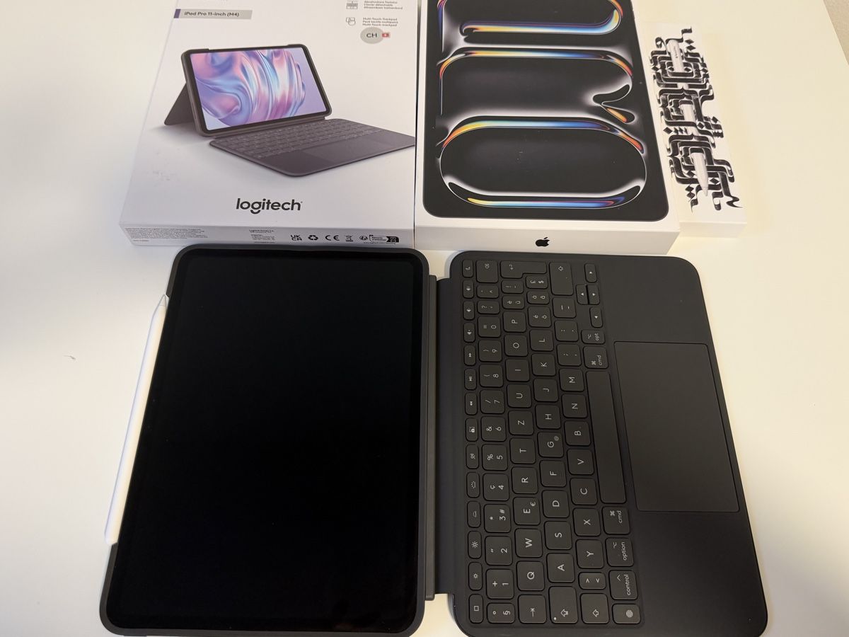 Apple Tablettes PC: iPad Pro M4(256GB Wifi) + Logitech Combo Case + Pencil Pro – D'occasion à Zürich par arvinmarlon11 1
