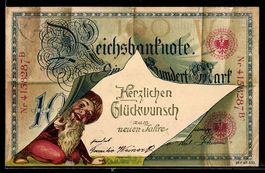 Prosit Neujahr, Geldschein 100 Reichsmar