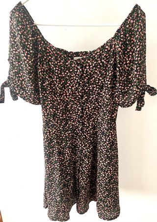 Sienna Sky Sommerkleid,Romantisches Blumenkleid schwarz Gr.M