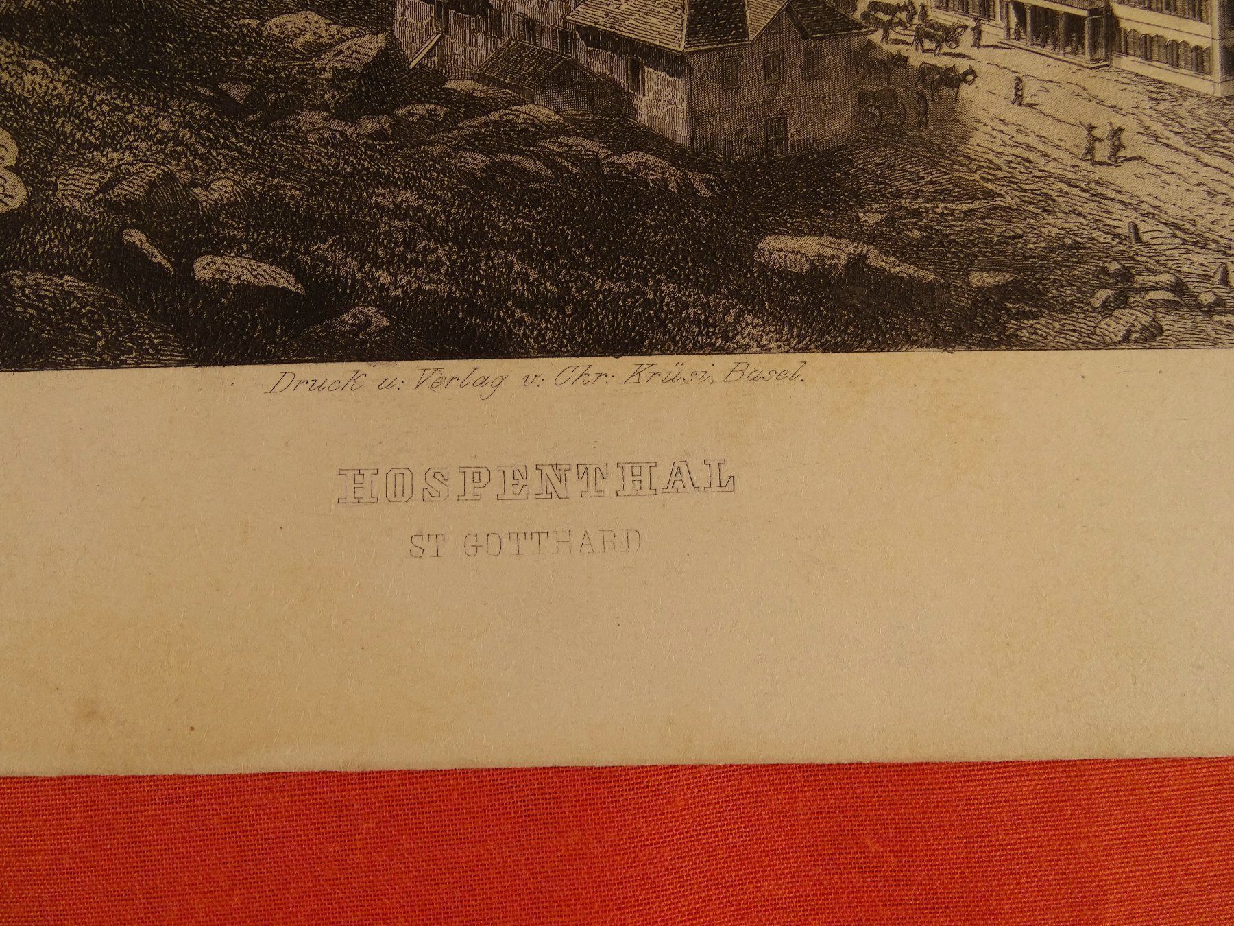Incisioni: HOSPENTHAL, STAHLSTICH 1865 – Usato da Grüningen venduto da Kartensammler 5