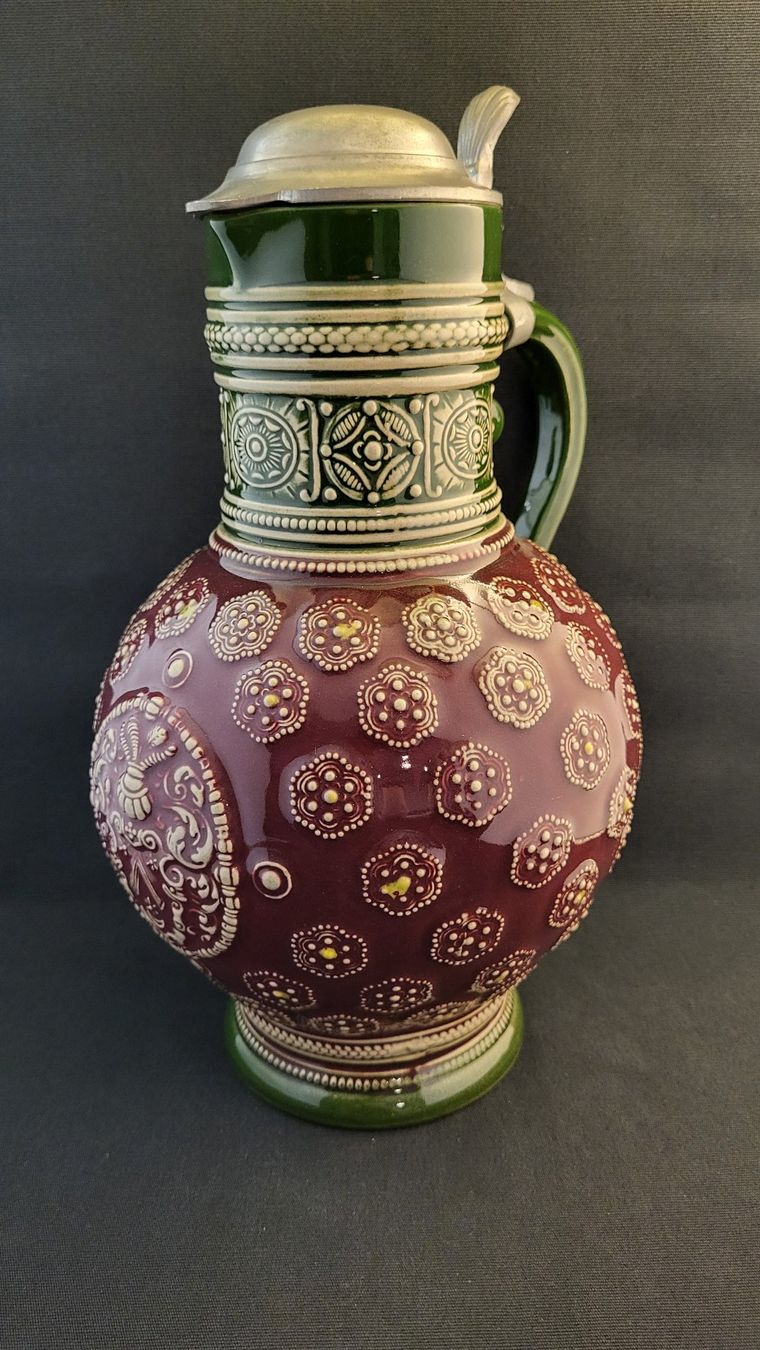 Caraffe: Vintage Keramik Weinkrug – Usato da Basel venduto da spinne02 1