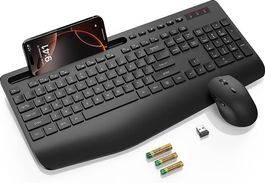 Kabellose Tastatur und Maus,Handyhalterung, 2,4 G