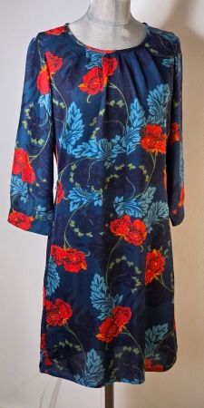 XS 34(36) KING LOUIE langarm Kleid floral Viscose 3/4 Arm