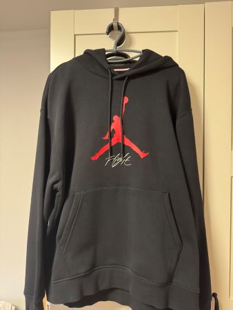 Jordan Hoodie schwarz rot flight