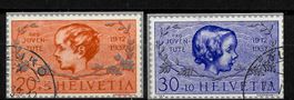 1937, J83I/84I, Blockausschnitte gestempelt ab 1 Fr. (14356)