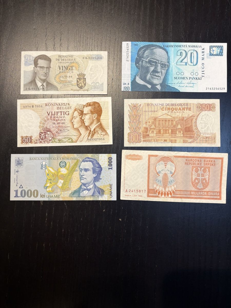 Banconote: Divers billets européens  – Usato da Autigny venduto da Irochmaiden33