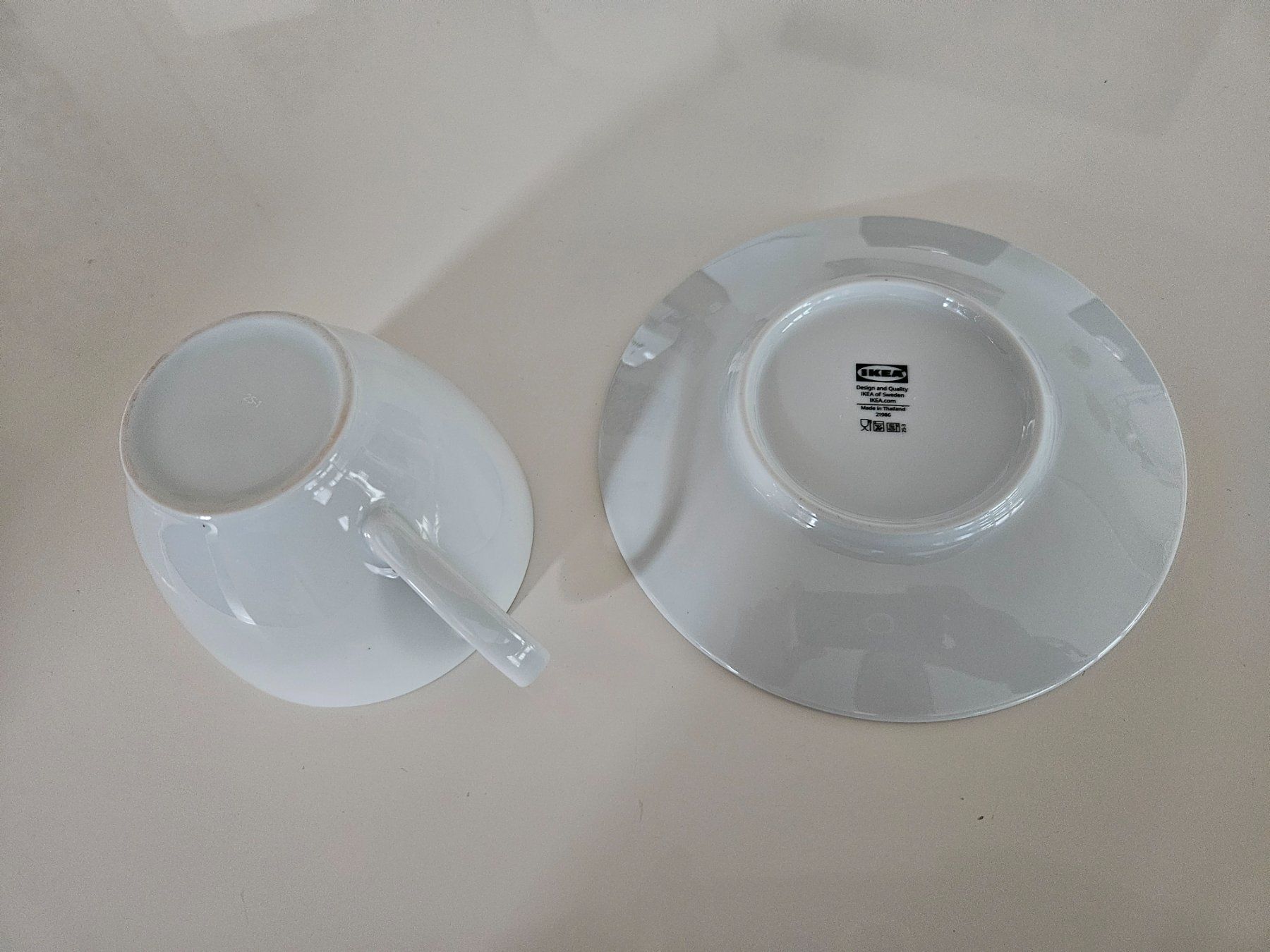 Ikea Tazze: 15 weisse Kaffeetassen und Unterteller – Usato da Marthalen venduto da PeSch.03 1