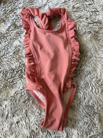 Girls’ Swimsuit, My Little Cozmo, 9M, ruffles, summer fun