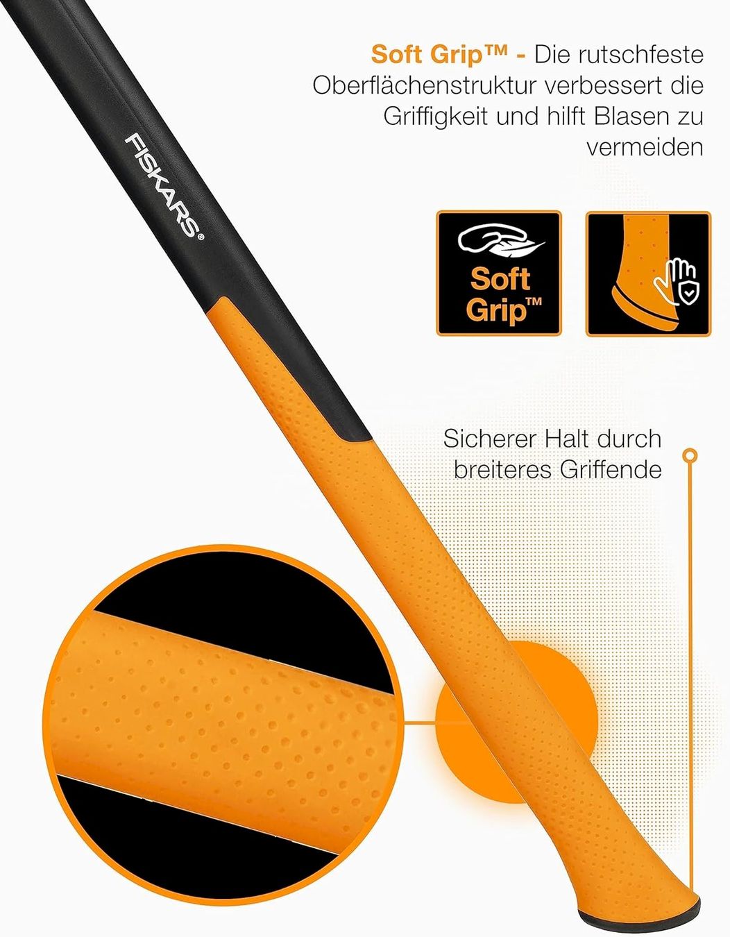 Fiskars Alle Werkzeuge: Fiskars Spalthammer XXL Bauaxt IsoCore – Neu und originalverpackt aus Bottighofen von zaap 3