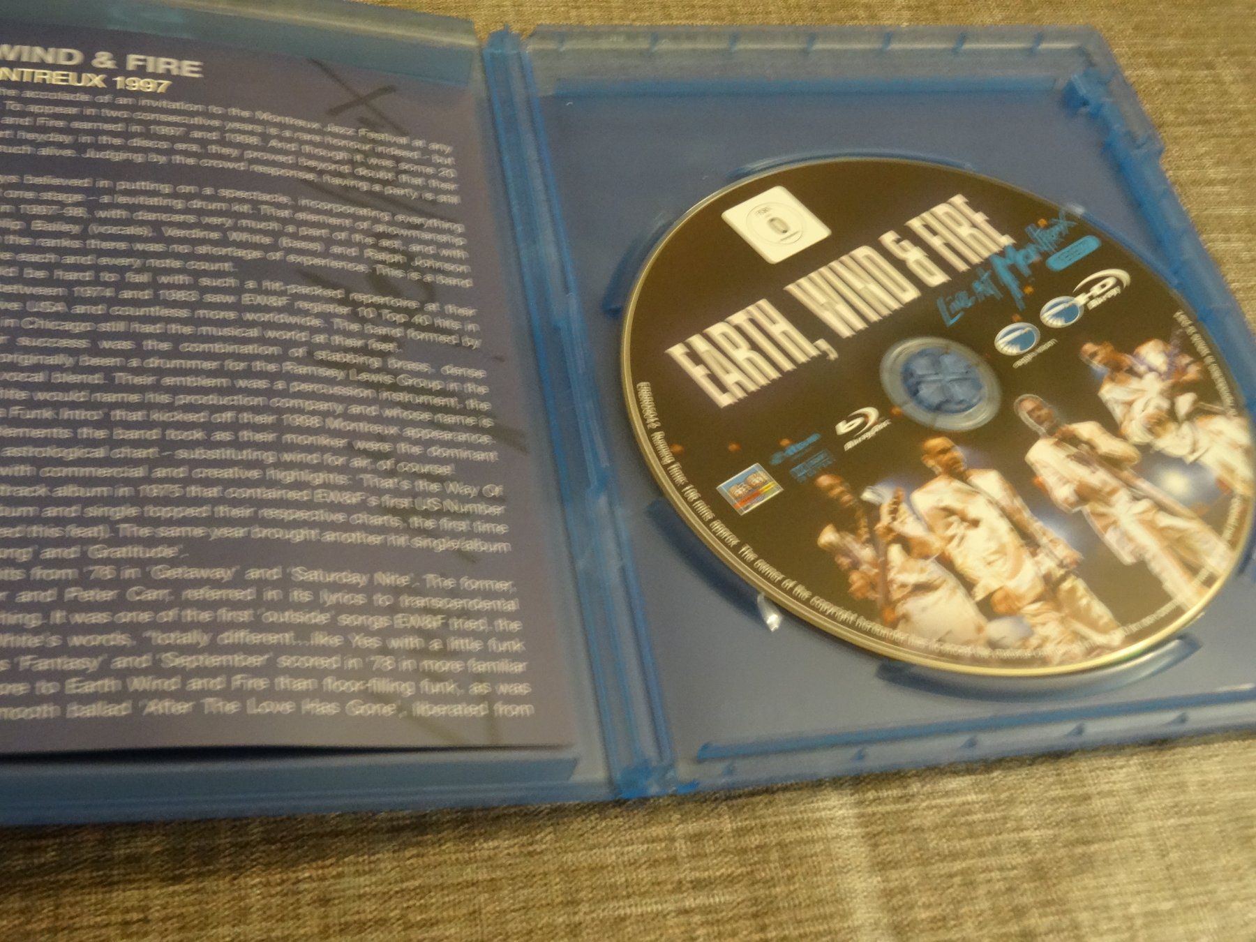 Tutti i DVDs: Earth, Wind & Fire Live at Montreux Blu-ray – Usato da Olten venduto da Disc-Verkauf 1