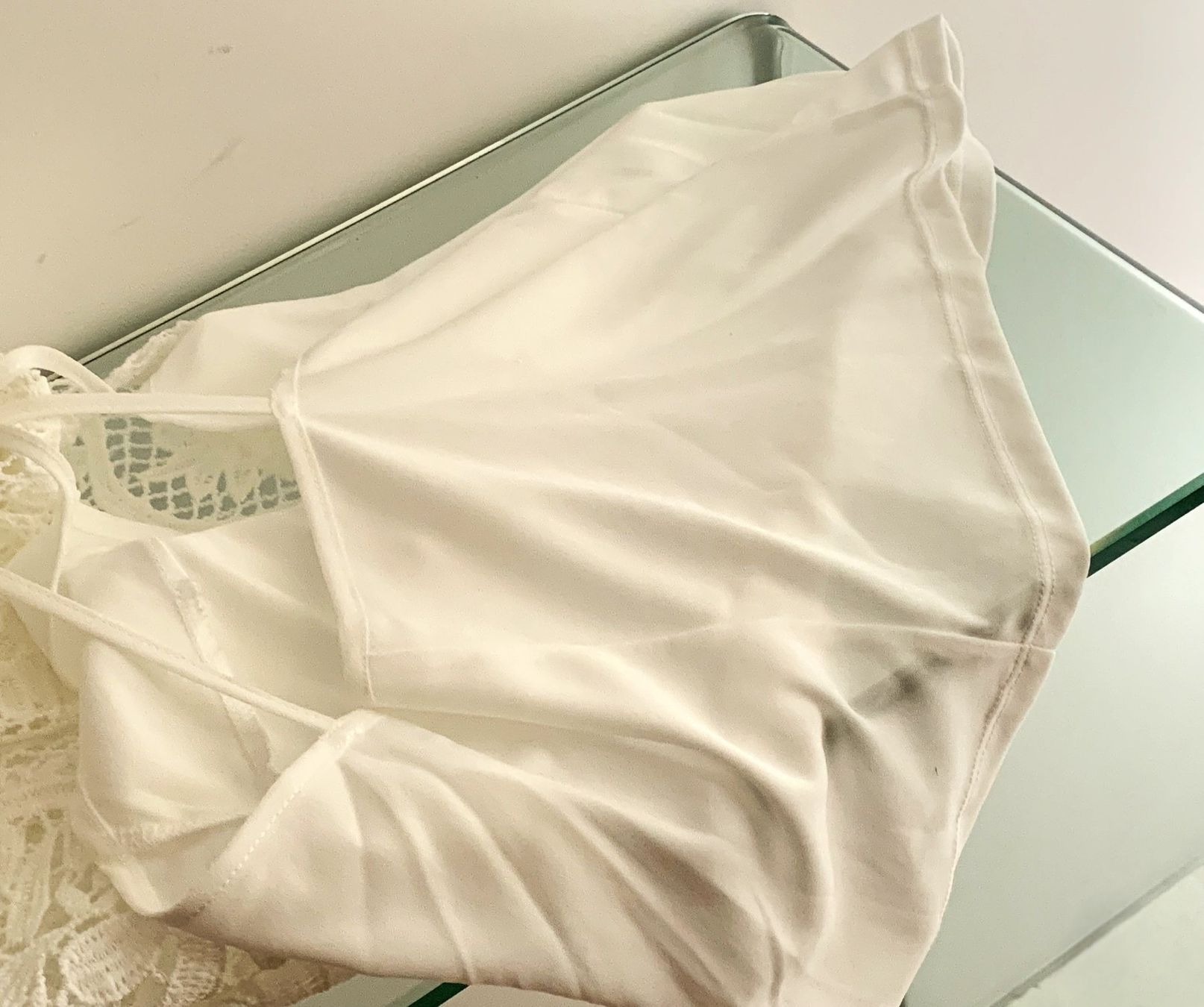 Zara Tops: ZARA-SPITZENBLUSE MIT TRÄGERTOP WEISS  **NEU** – Neu (gemäss Beschreibung) aus Starrkirch-Wil von Evelyne222 7