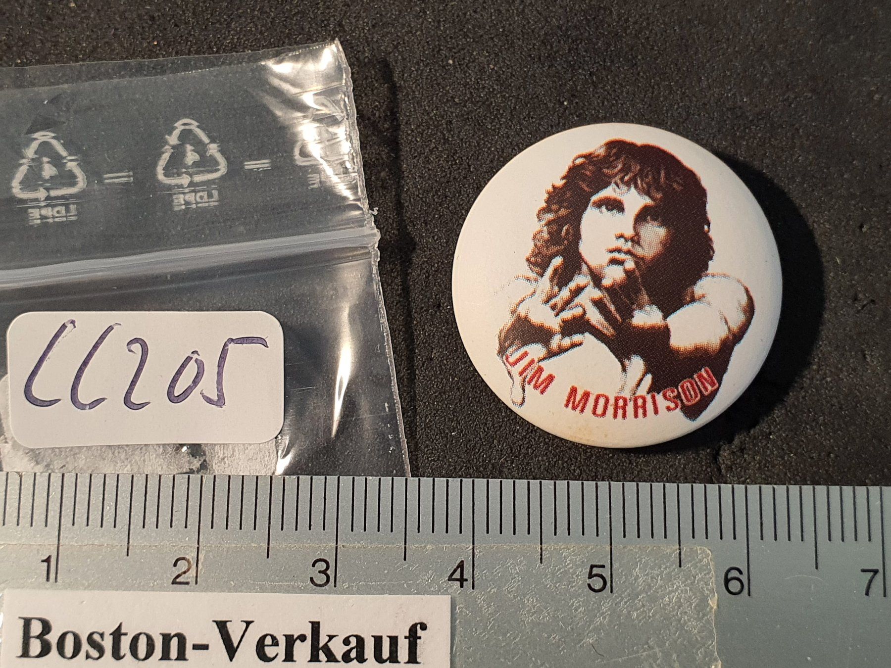 Placchette & Badge: CC205 - Pin /Button - Musik - THE DOORS / Jim Morrison – Usato da Reinach BL venduto da Boston-Verkauf