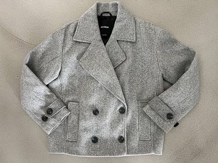Jacke hellgrau Gr. XS von Pull & Bear