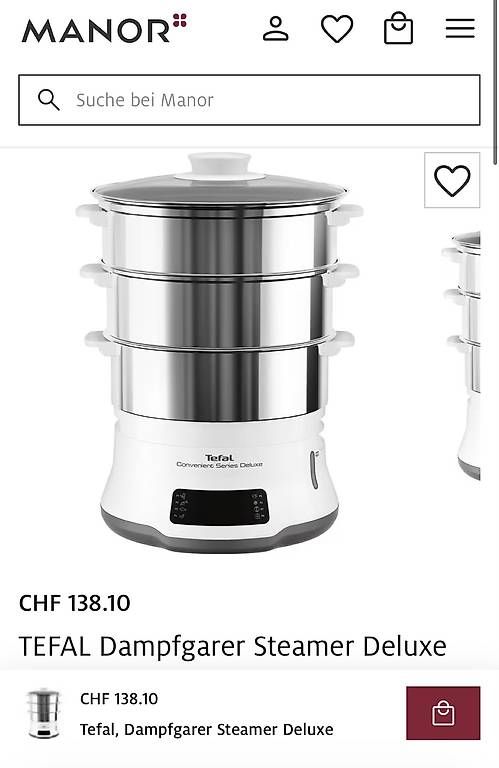 Tefal Küchengeräte: Steamer Dampfgarer Tefal Convenient Series Deluxe – Gebraucht aus Birsfelden von Blauer_Kaktus